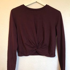 Long sleeve crop top